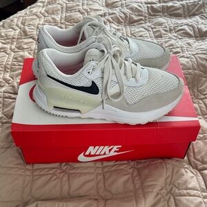Nike Air Max White and Cream Sneakers